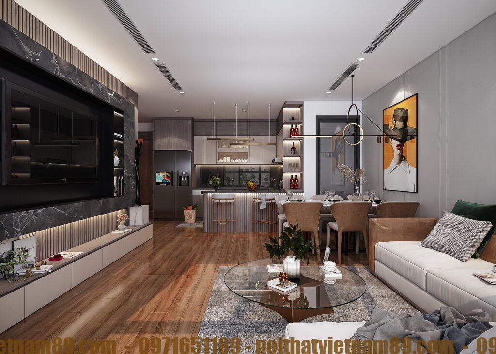 Thiết kế thi công nội thất chung cư đẹp